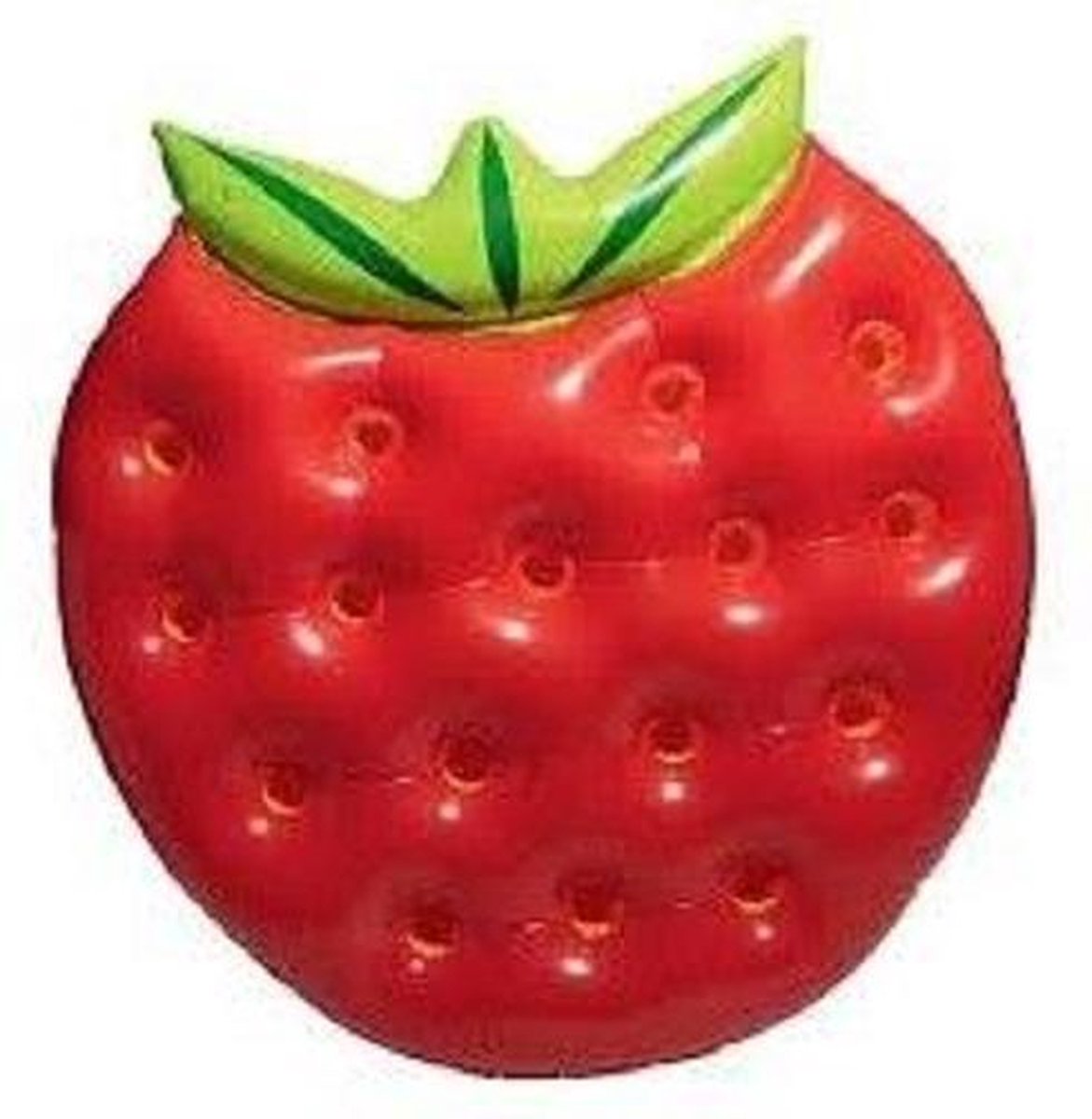 Splash&Fun luchtbed | Zwemeiland AARDBEI  | Ø140cm